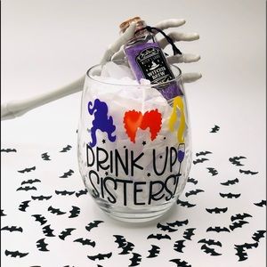 Hocus pocus wine glass